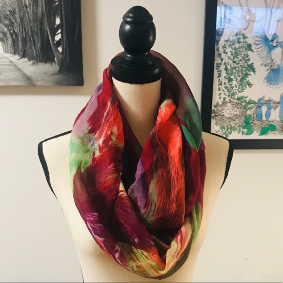Accessories - Color Splashed Infinity Scarf✨